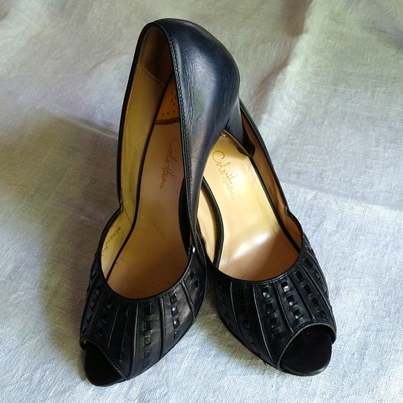 COLE HAAN PEEP TOE PUMPS - Picture 1 of 9